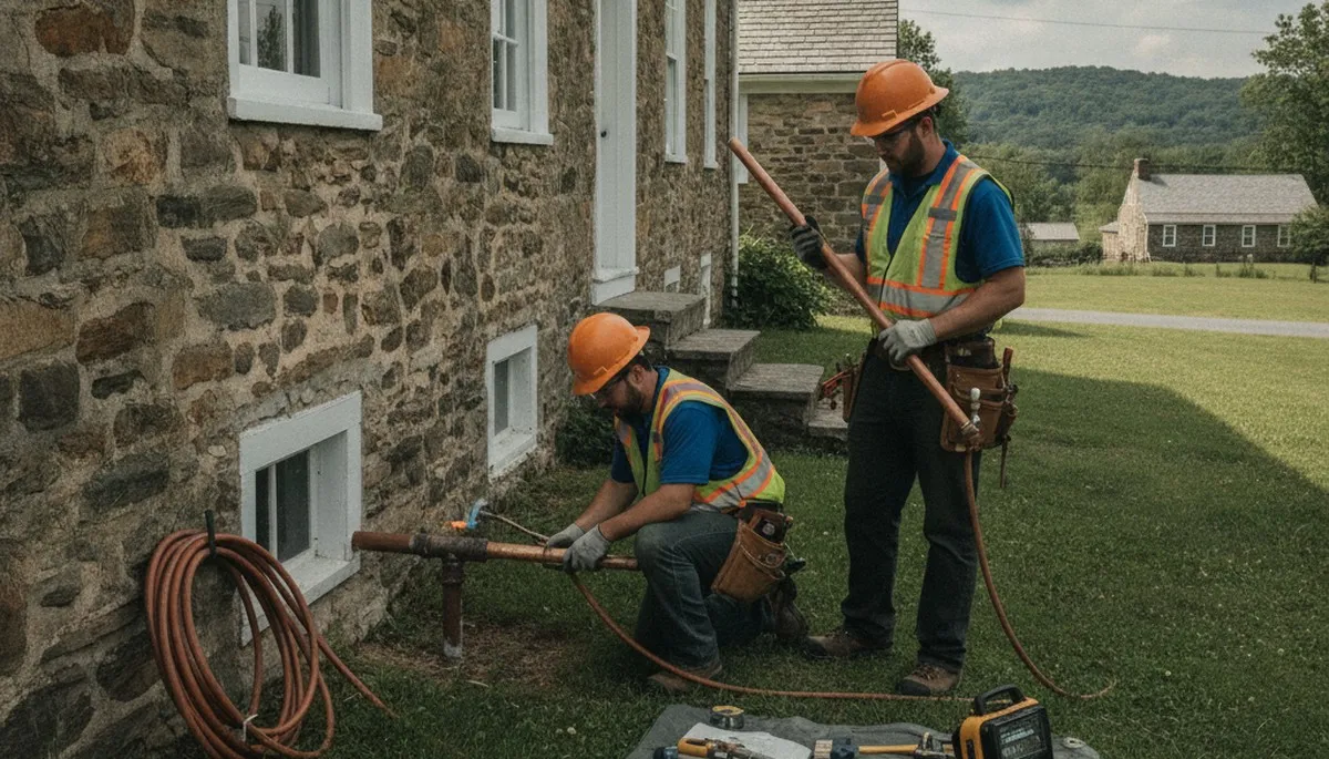 Professional plumber providing repair service in Easton, PA for residential plumbing issues
